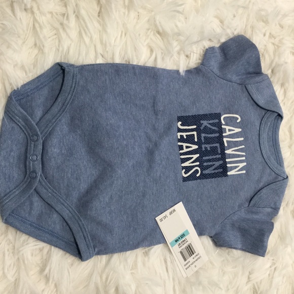 Calvin Klein- Gray and Blue 3pc Bodysuit & Pants - Picture 8 of 16